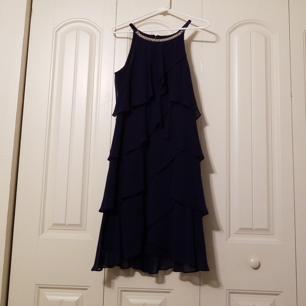 Navy cocktail dress